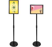 LYVQZPWLR Possibilité d'ajuster l'affiche, Support de Panneau d'affichage d'affiche sur Pied, réglable, Multicolore, Plusieurs Tailles(Schwarz,A4)