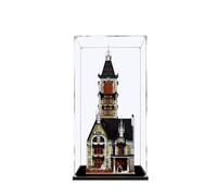 LYVQZPWLRAcrylique affiche la boîte, Présentoir de comptoir en acrylique. Convient for l'affichage, la collection, la protection contre la poussière et le stockage du modèle Lego 10273 Haunted House.(