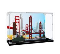 LYVQZPWLRAcrylique Affiche la boîte, Présentoir de comptoir en Acrylique. Idéal for Exposer, Collectionner, protéger de la poussière et Ranger Les modèles Lego 21043 Architecture San Francisco.