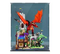 LYVQZPWLRAcrylique Affiche la boîte, Présentoir de comptoir en Acrylique. Idéal for Exposer, Collectionner, protéger de la poussière et Ranger la Maquette Lego Dungeons & Dragons 21348.(Transparent)