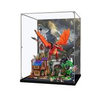 LYVQZPWLRAcrylique Affiche la boîte, Présentoir de comptoir en Acrylique. Idéal for Exposer, Collectionner, protéger de la poussière et Ranger Les modèles Lego Donjons et Dragons (21348).(Background)