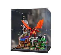 LYVQZPWLRAcrylique affiche la boîte, Présentoir de comptoir en acrylique. Idéal for exposer, collectionner, protéger de la poussière et ranger les modèles Lego Donjons et Dragons (21348).(Transparent)