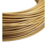 LYVQZPWLRCâbles de freinage à vélo, Brake Cable 300cm 5mm Bicycle Brake Derailleur Cable Weaving Line Pipe Housing Tube(Shift Gold)