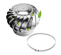 LYVQZPWLRIa fumée de ventilation, Aérateur de toit sans alimentation électrique en acier inoxydable 304(110mm - 4.3in)