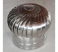 LYVQZPWLRIa fumée de ventilation, Chapeau de ventilateur rotatif, chapeau de turbine de toit non électrique, chapeau de cheminée en acier inoxydable(200mm/7.9in)