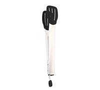 LYVQZPWLRLa Cuisine, Pince de Cuisine en Silicone for Pain, rôti, Steak, Support Alimentaire(Noir)