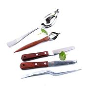 LYVQZPWLRLa Cuisine, Pinces de Cuisine de précision for Restaurant, Ensemble de Cinq pièces for la Cuisine moléculaire française, avec Embouts de cuillère spéciaux