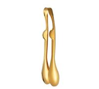 LYVQZPWLRLa Cuisine, Pinces de Cuisine en Acier Inoxydable, Pinces à Pain, Pinces à Aliments for Boulangerie(Gold,18.5x2.8cm)