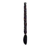 LYVQZPWLRla mode synthétique, Extension capillaire synthétique lisse de 50 cm, queue de cheval tressée avec cordon de serrage, cheveux blonds for femmes(1B 34Inch 170g)
