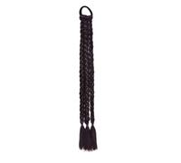LYVQZPWLRla mode synthétique, Extension capillaire synthétique lisse de 50 cm, queue de cheval tressée avec cordon de serrage, cheveux blonds for femmes(Color 2 35g)