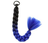 LYVQZPWLRla mode synthétique, Extension capillaire synthétique longue et lisse de 50 cm, queue de cheval avec élastiques for femme(B21)