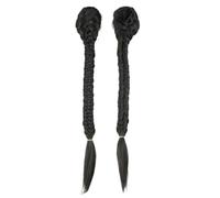 LYVQZPWLRla mode synthétique, Extensions capillaires synthétiques tressées en queue de poisson avec cordon de serrage for femmes, postiche queue de cheval tressée de 61 cm(2)
