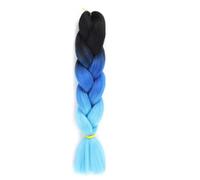 LYVQZPWLRla mode synthétique, Extensions de cheveux synthétiques tressés de 61 cm for femmes, coiffures à faire soi-même, jaune, orange, blond(M52)