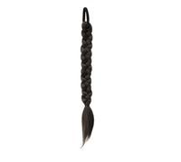 LYVQZPWLRla mode synthétique, Extensions de cheveux synthétiques tressés tendance for femmes, queue de cheval avec élastique, postiches noirs et bruns(3)