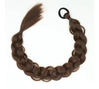 LYVQZPWLRla mode synthétique, Extensions de queue de cheval synthétiques longues et torsadées avec élastiques, 61 cm, for usage quotidien.(8,34inches)