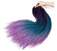 LYVQZPWLRla mode synthétique, Tresses synthétiques au crochet for femmes, 61 cm, 22 racines/pièce, extensions capillaires en fibre chauffante(#530,24inches#6pcslot)
