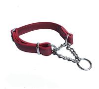 LYVQZPWLRLe Chien n'a Pas de Force, Collier for Chien réglable et Confortable, Accessoire Double Face en Cortex(Burgundy,X-Large)