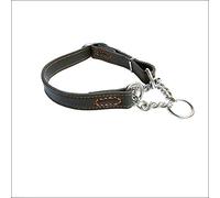 LYVQZPWLRLe Chien n'a Pas de Force, Collier for Chien réglable et Confortable, Accessoire Double Face en Cortex(Coffee,Small)