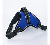 LYVQZPWLRLe Chien n'a Pas de Force, Gilet de Traction for Chien, Harnais réfléchissant, Laisse en Maille, Sangle de Main réglable(Blu,Medium)