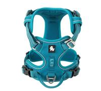 LYVQZPWLRLe Chien n'a Pas de Force, Harnais for Chien réfléchissant en Nylon Anti-Traction, réglable, Confortable et à Enfiler(Blu,XS)