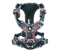 LYVQZPWLRLe Chien n'a Pas de Force, Harnais for Chien réfléchissant en Nylon Anti-Traction, réglable, Confortable et à Enfiler(Navy Blazer,XS)