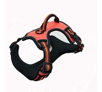 LYVQZPWLRLe Chien n'a Pas de Force, Harnais réfléchissant for Chien avec Corde de Traction et Sangle réglable(Oranje,XS)
