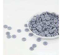 LYVQZPWLRLes boutons techniques, 200 mini boutons ronds en résine de 6 mm, 2 trous, for vêtements de poupée(22)