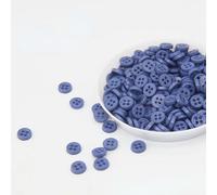 LYVQZPWLRLes boutons techniques, 200 mini boutons ronds en résine de 6 mm, 2 trous, for vêtements de poupée(23)