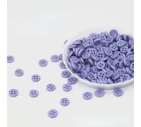 LYVQZPWLRLes boutons techniques, 200 mini boutons ronds en résine de 6 mm, 2 trous, for vêtements de poupée(10)