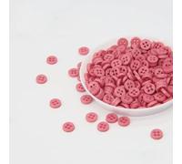 LYVQZPWLRLes boutons techniques, 200 mini boutons ronds en résine de 6 mm, 2 trous, for vêtements de poupée(16)