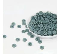 LYVQZPWLRLes boutons techniques, 200 mini boutons ronds en résine de 6 mm, 2 trous, for vêtements de poupée(21)