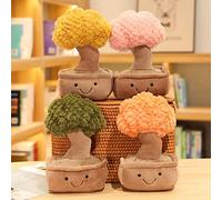 LYVQZPWLRLes Jouets à Oreiller, Peluches en Forme de Plantes, Arbre créatif et Riche, adorables Coussins en Peluche(Green)