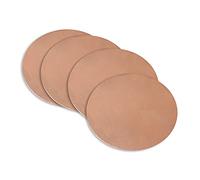 LYVQZPWLRPlaque de cuivre, Plaque de cuivre Feuille de cuivre de forme ronde,(Diameter:50Mm(4Pcs))