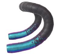 Lywencom Ruban adhésif pour guidon de vélo, confortable, antidérapant, anti-transpiration, respirant, toucher délicat, en mousse EVA, autocollant, avec 2 bouchons de guidon (Cyan-violet gradient)