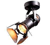 Lywins Gu10 L19 * W17cm Mini Industriel Grenier LED Spots de plafond Lumière de piste Plafonnier Downlights Spotlight Éclairage LED de vitrine Afficher pour Hôtel Bar Bureau Décor