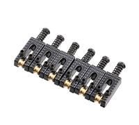LYWS Lot de 6 selles de chevalet pour guitare électrique Fender Stratocaster Tele (Noir)