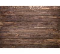LYWYGG 7x5FT Fond en Vinyle pour Bois Marron pour Les Photographes Retro Wood Wall Fond Coupon de Tissu sans Couture CP-19-0705