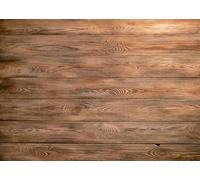 Lywygg 7x5FT Panneau de Bois Brun Photographie de Fond Tissu Effet de Grain de Bois Fond Enfants Douche de Fond décoration de Bureau Photographie Prop CP - 476