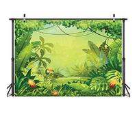 LYWYGG 7x5FT Photographie Les Toiles De Vinyle dans La Jungle Minces D'animation Photo Historique Enfants Studio Accessoires Enfants Anniversaire Nouveau - Né Photography Accessoires CP-35