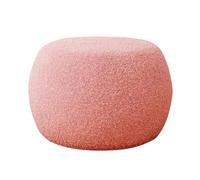 lyxamjrzyp Tabouret Repose-Pieds Rembourré, Pouf en Polaire Teddy, Ottoman Confortable pour Salon et Entrée Changement de Chaussures(Pink,X-Large)