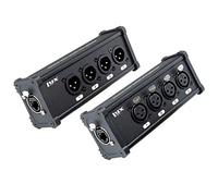 LyxPro 4 canaux 3 broches multi réseau XLR câble Breakout pour éclairage sonore et enregistrement studio mâle et femelle vers RJ45 Ethercon