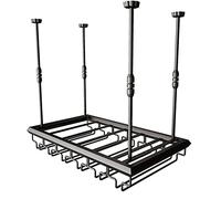 LYXSDMN Casier à vin créatif pour le bar, porte-vin à suspendre, étagère de stockage de vin inversée pour la maison, étagère à vin réglable en hauteur, A, 100 x 30 cm