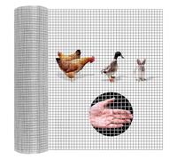 LYXWGRZD Grillage Inox Anti Rongeur, Grillage Métallique Galvanisé de Barrière, Rouleau for Les Clôtures de Poulailler, Clôtures de Lapin/serpent D'animaux Clôture de Jardin(1/4in,1mx1.2m(LxH))