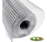 LYXWGRZD Grillage Métallique 1/2 pouce, Grillage Inox clôture en fil de poulet, Grillage Anti Rongeur, for clôture de jardin, clôture de lapin, clôture de serpent(1mx8m(39inx26.2ft))
