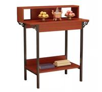 LYXXJRYBHD Autel Bouddhiste Moderne avec Étagères Ouvertes, Table de Méditation Design et Fonctionnelle pour Le Salon, la Chambre ou Un Coin Prière(23.6x23.6x39.3in/60x60x100cm)