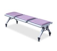 LYXXJRYBHD Banc D'attente 3 Places, Chaises sans Accoudoirs Confortables pour Salle D’Attente, Bureau, Aéroport, Hôpital, École Ou Banque(Purple)