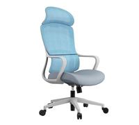 LYXXJRYBHD Chaise Bureau, Chaise de Travail, Chaises Ergonomique pour Étudier, Travailler et Jouer, Hauteur Réglable et Dossier de Soutien(Blue)