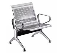 LYXXJRYBHD Chaises de Salle D'attente avec Accoudoirs, Chaise de Bureau pour Invité, Chaise de Réception, Chaise Club, Chaises de Hall pour Hôpital, Banque, Aéroport(Silver,Small)