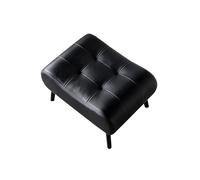 LYXXJRYBHD Petit Repose-Pieds Confortable, Tabouret Bas, Tabouret D'entrée pour Se Chausser, Structure Robuste - pour Salon et Chambre à Coucher(Black,Large)