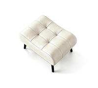 LYXXJRYBHD Petit Repose-Pieds Confortable, Tabouret Bas, Tabouret D'entrée pour Se Chausser, Structure Robuste - pour Salon et Chambre à Coucher(White,Medium)